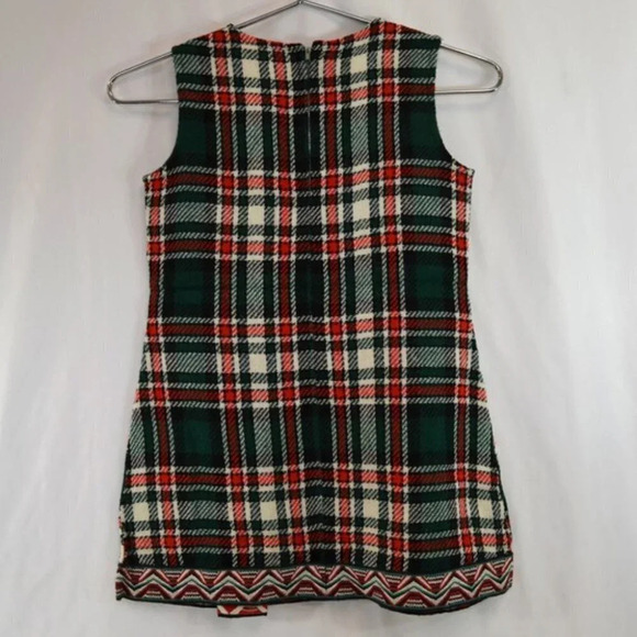 Vintage Girl's  Tartan Plaid Dress - Picture 6 of 9